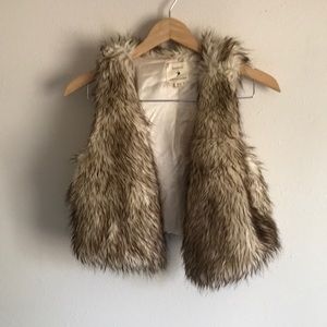Faux fur vest